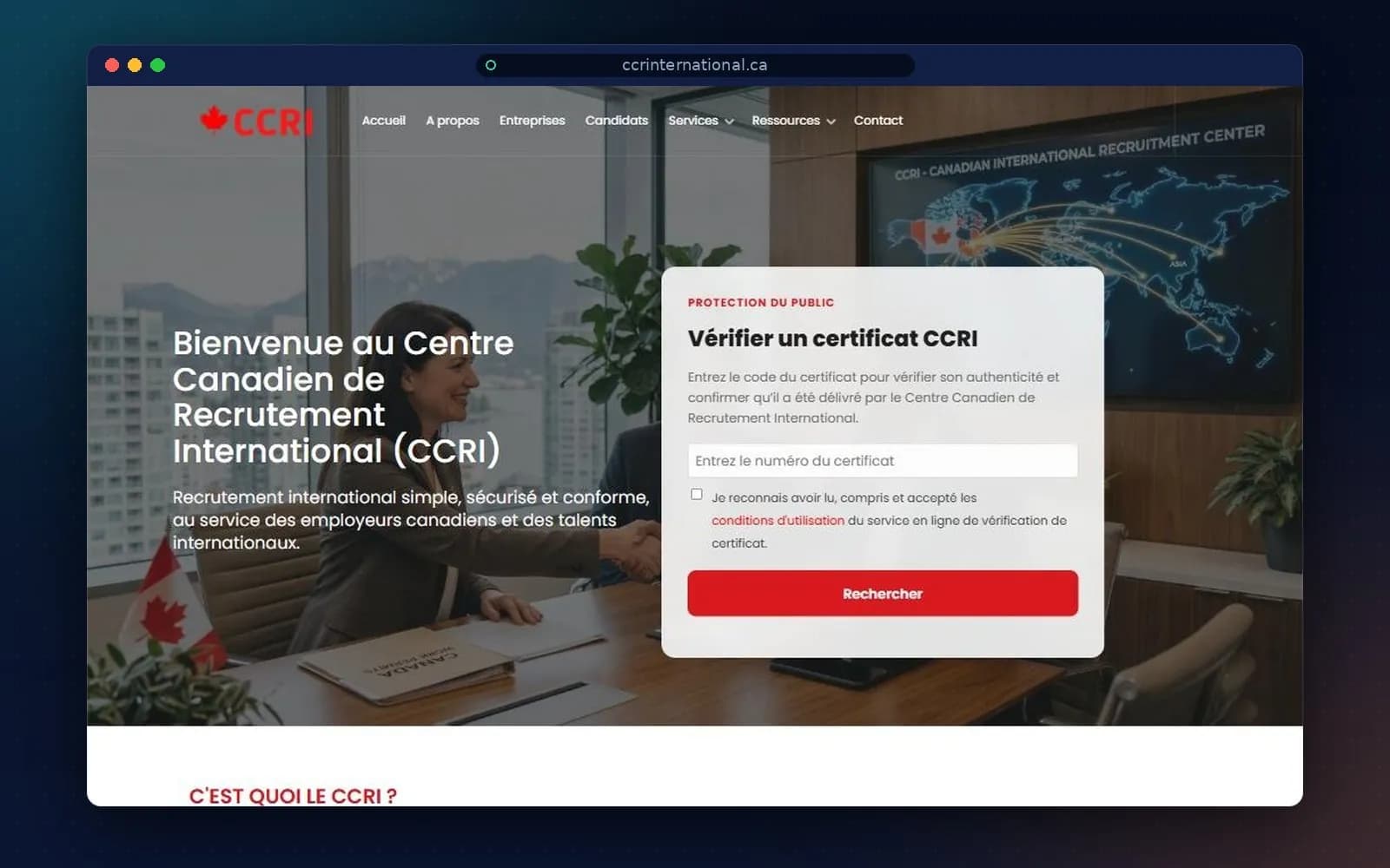 Site CCRI